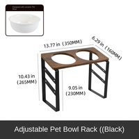 ZJH Moderne Durable Chien Chat Bol Rack Vaisselle Pot Conception Réglable Élevé Anti-choc Debout Support De Stockage