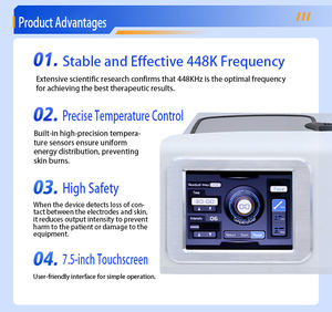 Ultima Macchina per Massaggi Dimagranti con Terapia di Riabilitazione a Radiofrequenza Monopolare 448K per Gestione del Corpo e Bruciamento dei Grassi con Riscaldamento Profondo - Product Image 3