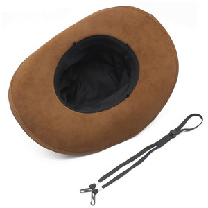 Nuevos Sombreros de Equitación Personalizados de Cuero PU para Exteriores - Sombreros Vaqueros para Hombre de Alta Calidad, de Secado Rápido y Transpirables, Personalizables - Product Image 5