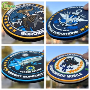 Patch PVC 3D personnalisé avec logo en relief, badge en caoutchouc avec fermeture auto-agrippante, patchs en silicone pour vestes, casquettes, sacs à dos - Product Image 3