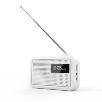 Radio Reloj Despertador Multifuncional de Estilo Retro con DAB+, Pantalla LCD, Puerto USB, Radio por Internet-FM/AM para el Hogar