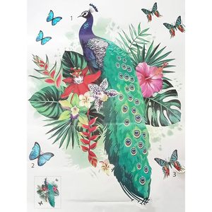 PARIJAT HANDICRAFT creativo colorido vinilo pared pegatina rey pájaros naturaleza diseño Pavo Real mariposa única naturaleza inspirada Decoración - Product Image 6