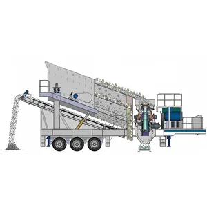 80 TPH Mobile Cone Crusher Kompakte mobile Magnetit Steinbrecher Lieferanten