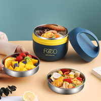 Boîte à lunch isotherme en acier inoxydable 304, boîte à bento, contenants alimentaires