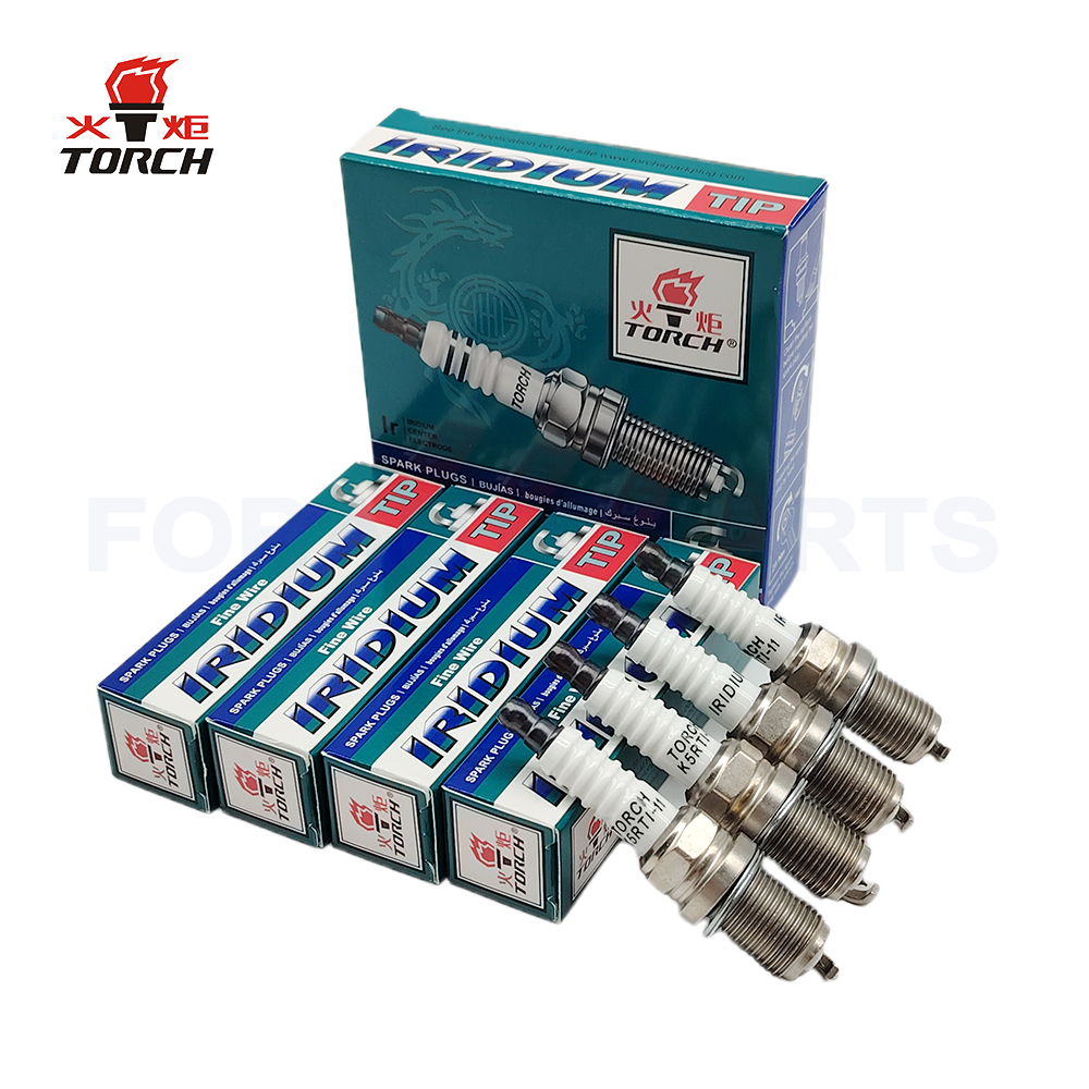 TORCH K5RTI-11 Spark Plug Replace for NGK 5464/BKR5EIX-11 Iridium IX for Champion 9003/RC11 for Bosch FR8DPX FR8DX 7957/FR8DCX+