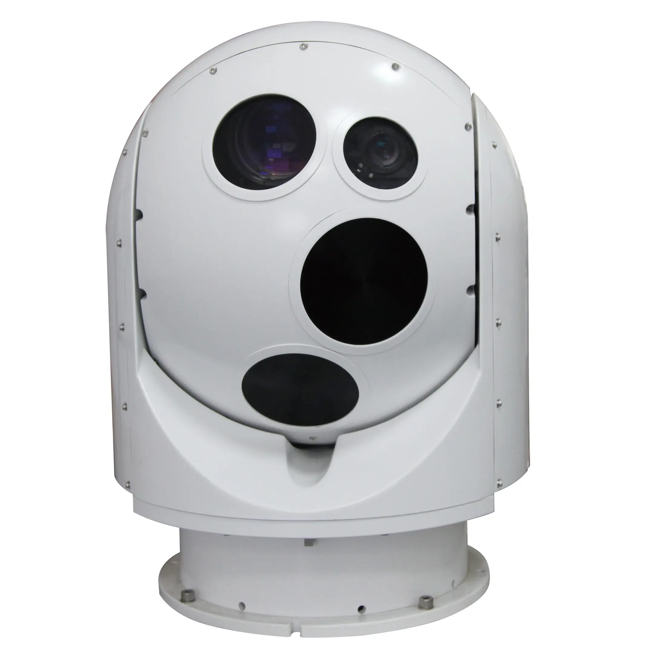 Ship mounted 2 axis gyro image stabilized thermal marine PTZ camera