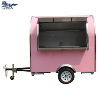 Nouvelle conception de kiosque mobile extérieur personnalisé pour la restauration rapide / chariot à crêpes / camion de restauration