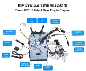 Autoradio vidéo IPS pour Nissan GTR GT-R Skyline 2011-2017, écran tactile <span class=keywords><strong>Tesla</strong></span>, autoradio stéréo, lecteur MP5, multimédia, GPS Navi - Product Image 6