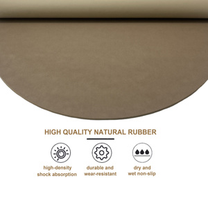 Tapis de sport personnalisé LEECORK, antidérapant, en caoutchouc PU, pour <span class=keywords><strong>yoga</strong></span> et <span class=keywords><strong>pilates</strong></span>, tapis de <span class=keywords><strong>yoga</strong></span> premium en caoutchouc naturel PU - Product Image 3
