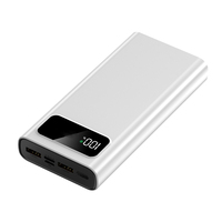 Batterie externe portable WM Factory Wholesale 20000mAh avec sorties USB, grande capacité, chargeur de téléphone portable, personnalisation de cadeaux