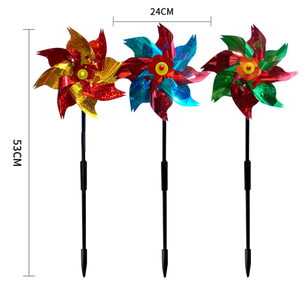 Vogel Repeller Sprankelende Holografische Pinwheel Windmolen Sprankelende Afschrikkkit Amerikaanse Vlag Sterren Wind Spinner - Product Image 3