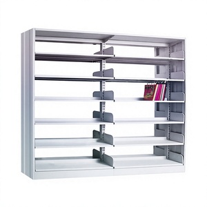 Étagère à livres en métal à colonne unique pour bibliothèque universitaire moderne à prix abordable - Product Image 2