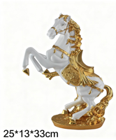 Statue de cheval de luxe, modèle en résine, sculpture peinte à la main, décoration artisanale pour la décoration intérieure, artisanat en résine