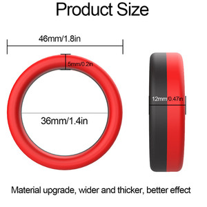 Anneau pénien en silicone phosphorescent de 35 mm de diamètre pour hommes, pour retarder l'éjaculation précoce – Fournitures de soins de santé et jouets sexuels - Product Image 6