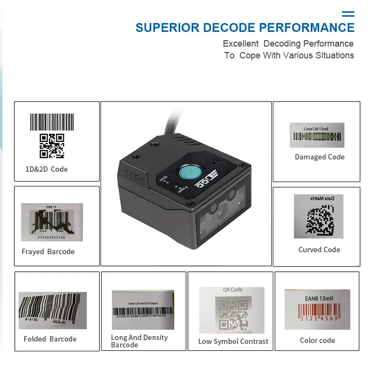 2d Barcode Scanner Module Usb Rs232 Fixed Mount Scanners E-passport Pdf417 Passport Reader F430