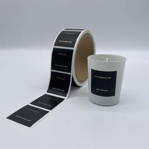 Benutzer definierte Kerzen aufkleber Drucke ti ketten für Kerzen gläser Logo Goldfolie Luxus Kerzen etiketten Aufkleber - Product Image 4