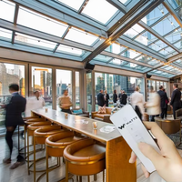 Auvent coulissant électrique rétractable en verre pour terrasse extérieure, restaurant/café, couverture de protection contre le soleil et la pluie pour maison, plat pour café