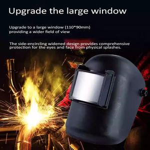 Bán buôn kindarc KA-FG-2 đầy đủ mặt đen hàn Mũ bảo hiểm với <span class=keywords><strong>Auto</strong></span> thẫm màu Flip-up ống kính cho hàn hồ quang Mài an toàn bền - Product Image 4