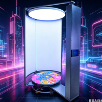 Escaneo Rápido de 300 Imágenes ASTM-R106, Captura de Modelos 3D Multicolor, Escaneo Corporal Completo, Rotación de Columna Única, 6 Cámaras, Adquisición en 7s, 3D