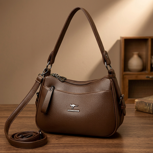 Bolso Bandolera Vintage GELANDSROO para Mujer, con una Sola Correa, de Microfibra, con Cierre de Cremallera y Protección Antirrobo - Product Image 2