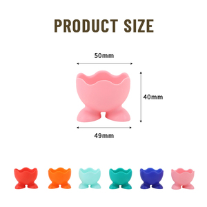 Moule à œufs en silicone pour cuisson et cuisson à la vapeur, support personnalisé pour œufs durs, idéal pour micro-ondes et cuisine - Product Image 5