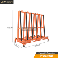 Étagère de rangement pour pierres YEK'S, capacité de charge 3000 kg, structure métallique moderne, avec 2 étagères, réutilisable