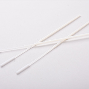 Hisopos desechables estériles para toma de muestras, hisopos nasofaríngeos flocados, envasados individualmente, para toma de muestras en laboratorio, 15 cm. - Product Image 1