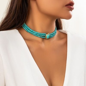 Stapelbare Perlen-Choker-Halskette mit geometrischem Schleifen-, Schmetterlings- und Herzanhänger, christlich inspirierte Perlenkette für Damen - Product Image 5