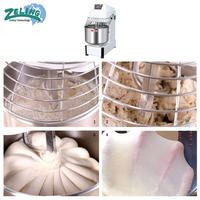 Mixer Spiral Industri 40L ZL-L40 Kapasitas Adonan 16kg Kontrol Timer Otomatis Mesin Pengaduk Adonan Stainless Steel untuk Toko Roti