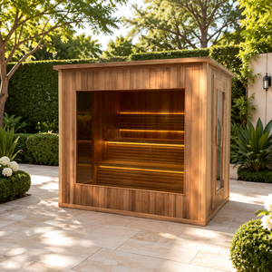 <span class=keywords><strong>Sauna</strong></span> Exterior Más Vendida en Europa y América, Baño de Vapor Seco de Madera de Cedro Canadiense - Product Image 2
