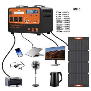 สถานีไฟฟ้าพกพา LiFePO4 คลื่นไซน์บริสุทธิ์ ชาร์จพลังงานแสงอาทิตย์ ช่องเสียบ XT90 ชาร์จเร็ว สตาร์ทรถยนต์ได้ 4000+ รอบการใช้งาน - Product Image 1