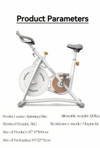 Vélo d'exercice à ceinture de résistance magnétique pour la salle de sport à domicile - Product Image 4