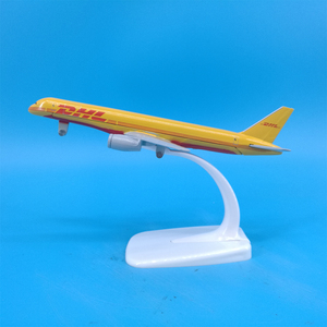 โมเดลเครื่องบิน DHL Cargo Boeing <span class=keywords><strong>B757</strong></span> ขนาด 16 ซม. สเกล 1/300 ทำจากโลหะผสม พร้อมฐานตั้งโชว์ - Product Image 1