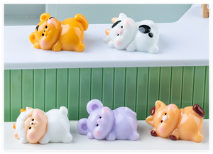 Zodiaque <span class=keywords><strong>chinois</strong></span> année mignon dessin animé résine <span class=keywords><strong>dragon</strong></span> licorne dinosaure <span class=keywords><strong>figurine</strong></span> pour bureau voiture maison jardin mariage décoration enfants jouet - Product Image 3
