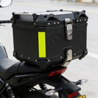 Les boîtes arrière de moto les plus populaires avec doublure en cuir, double serrure de sécurité, boîte arrière pour accessoires de moto, fabrication
