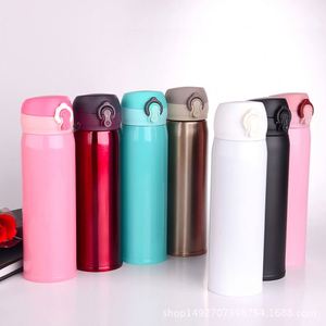 500ml <b>Flip</b> Lid Water <b>Bottle</b> Double Wall Vacuum Insulated Stainless Steel Sports Tumbler - Product Image 2