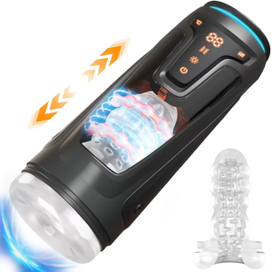 Masturbatore Telescopico per Adulti con Doppia Velocità e Riscaldamento, Simulatore di Vagina con Display Digitale, Giocattolo Sessuale per Uomini - Product Image 3
