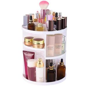 Caja de almacenamiento de cosméticos giratoria transparente para escritorio, organizador de maquillaje y cuidado de la piel, soporte para lápiz labial de gran capacidad - Product Image 5