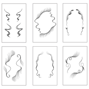 Pegatinas de Tatuajes Temporales Naturales para Rostro y Cabello - Diseños de Cabello de Bebé Sexy, Resistentes al Agua y Ecológicos - Product Image 6