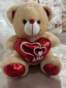 Orsacchiotto di Peluche Personalizzato Botu per San Valentino, Rosso con Cuore, Morbido al Tatto, Regalo per la Festa della Mamma, <span class=keywords><strong>Natale</strong></span>, Ragazze - Product Image 4