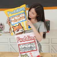 Un sac de collations Oreiller Hamster Cookies Cheesy Puffs Boba Peluche Jouet Alien Peluche Jouets Axolotl Licorne Oreiller Sac Enfant Cadeau