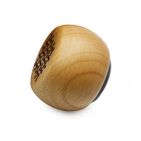 Mini haut-parleur sans fil personnalisé en gros avec façade en bois pour téléphone portable