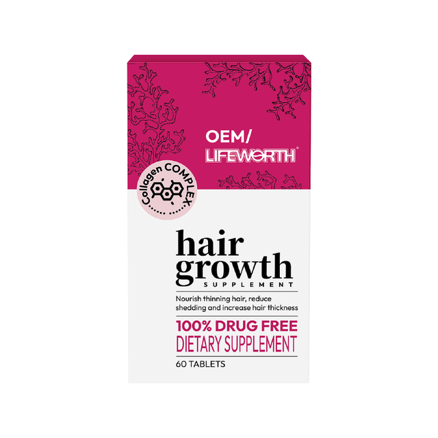 For Women's Hair Supplement Tablet Increase Hair Thickness Nourish Hair Follicles Scalp Collagen Biotin Vitamin C Zinc