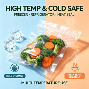 Food Grade Vacuum Pouch BPA Free Resealable Zip Lock Bag Clear View Leak Proof Fresh Food Storage - Product Image 5