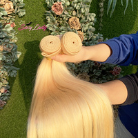 Haute Qualité 613 Blonde Cheveux Bruts Humains 613 Platine Os Droit Corps Vague Bundle Cheveux Vierge Vietnamien Cheveux Vendeur