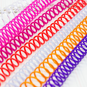 Anneaux de reliure spirale en plastique Huidin, 46 trous, colorés, matériel de reliure, fournitures de papeterie de bureau - Product Image 1