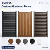 Clôture de jardin traditionnelle gothique en aluminium à pointe de lance, finition bronze antique, 6 barres verticales, ornementale classique