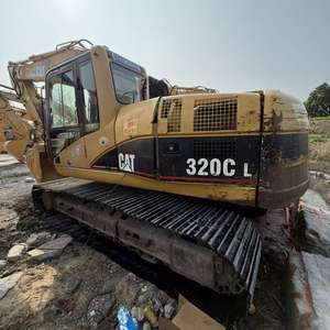 Excavadora de cadenas usada 320CL, modelo 2023, bajo precio, motor y bomba incluidos, peso operativo de 20 toneladas, capacidad de la cucharón de 1m, 90kw - Product Image 2