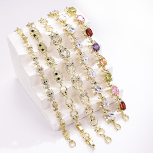 CM14Kgold Plated Jewelry Wholesale Zircon <strong>Cute</strong> Turtle Elephant Other Animal Series <strong>Bracelet</strong> Best Selling Style Men Women Pulsera - Product Image 4