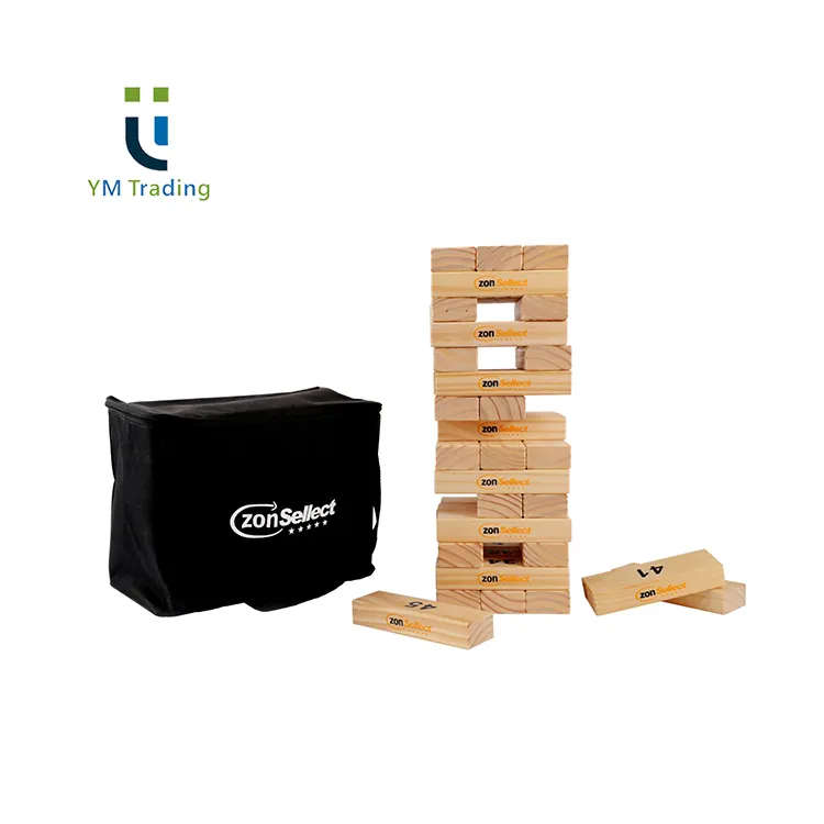 निर्माण लकड़ी के खिलौने बच्चों के लिए शिल्प थोक लकड़ी समग्र ब्लॉक